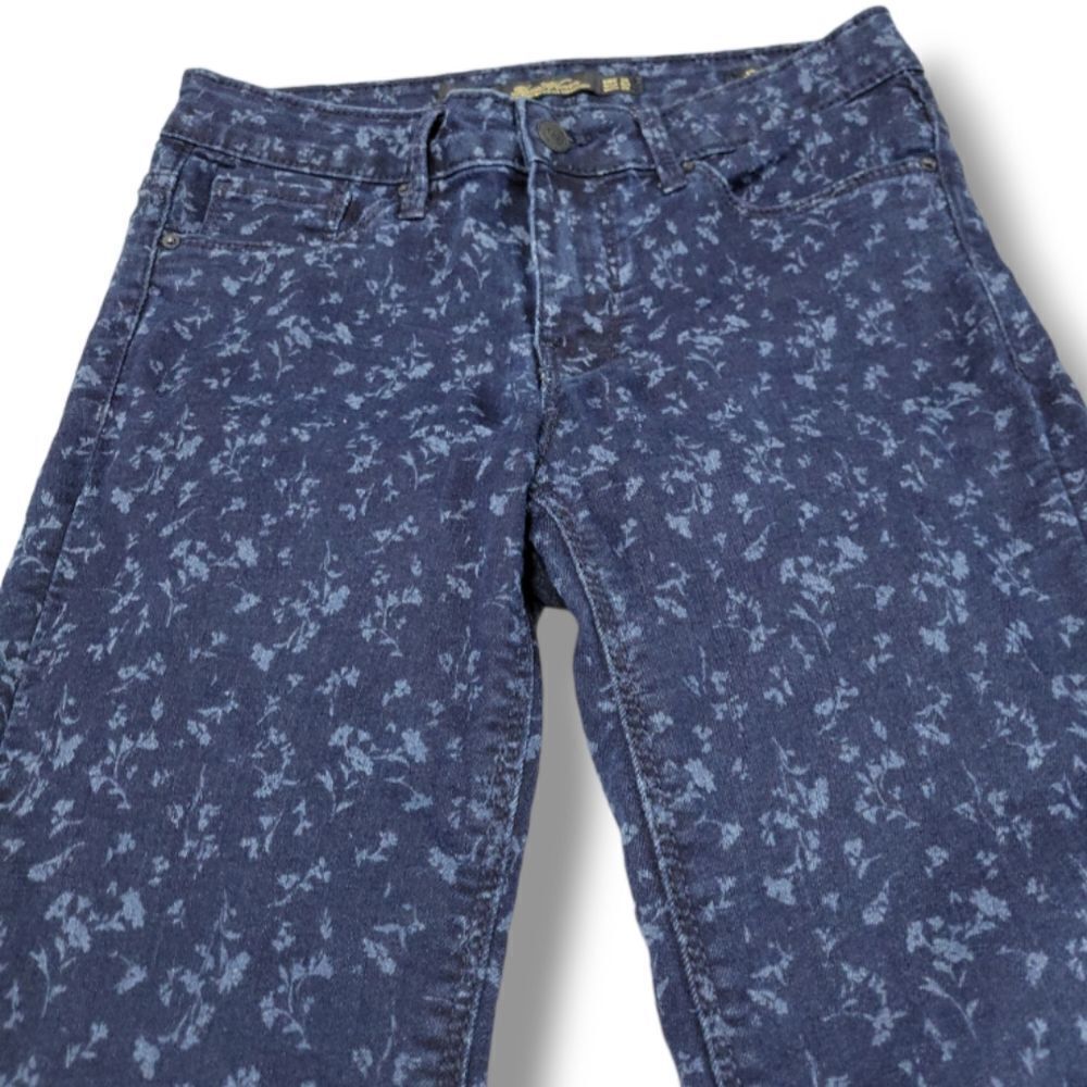 Zara Jeans Size 4 27x27.5 Womens Zara Slim Fit Jeans Stretch Skinny Jeans Floral - Picture 3 of 6